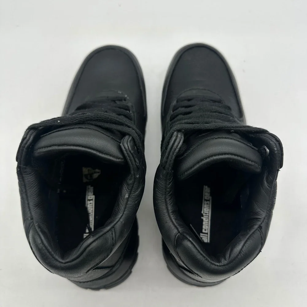 Nike 311567-001 Youth Size 6.5Y Triple Black Air Max Goadome ACG Leather Boots